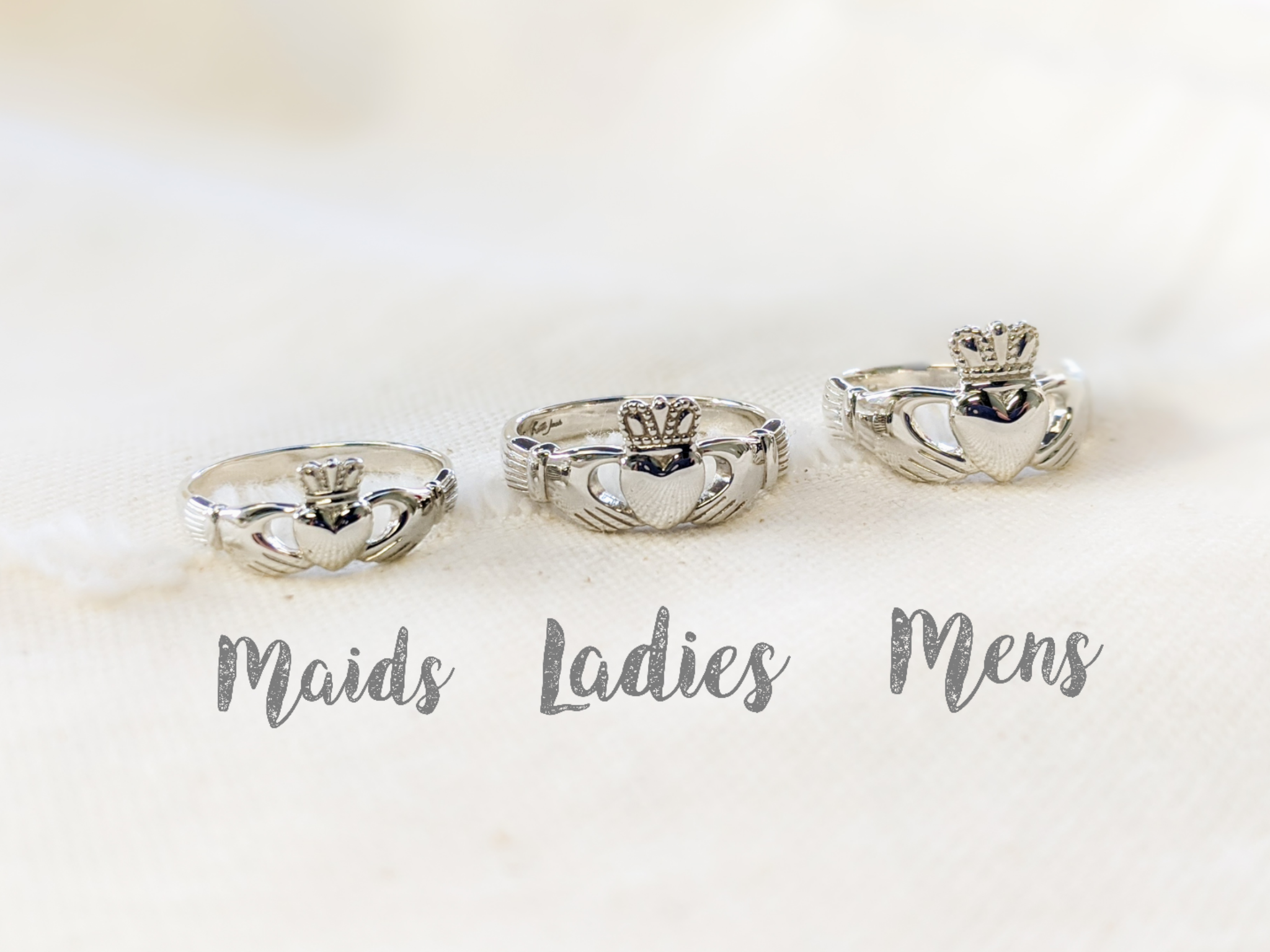 Ladies Traditional White Gold Claddagh Ring - Claddagh Rings - Rings from  Ireland